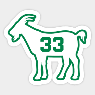 BOS GOAT - 33 - Green Sticker